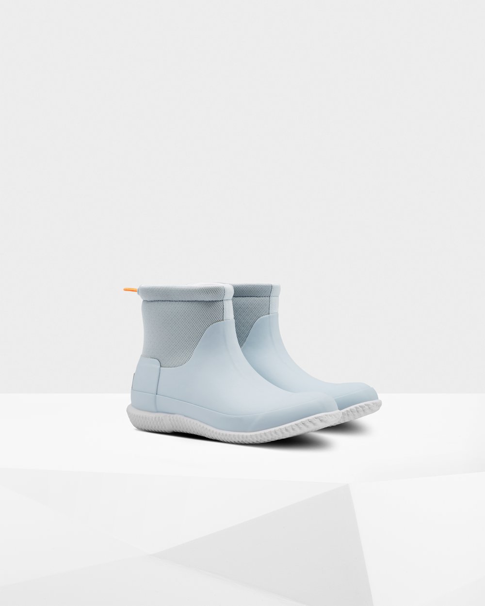 Hunter Spor Ayakkabı Bayan Gri/Mavi - Original Short Mesh Boots - Türkiye GJ6281495